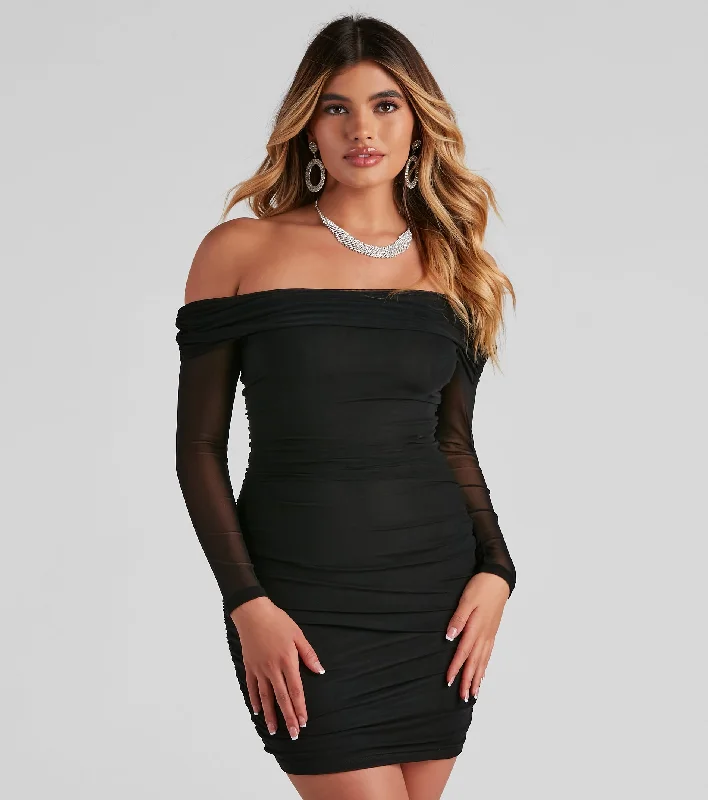 Chic Moment Mesh Bodycon Mini Dress