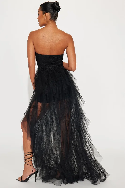 Lucy Tulle Gown - Black