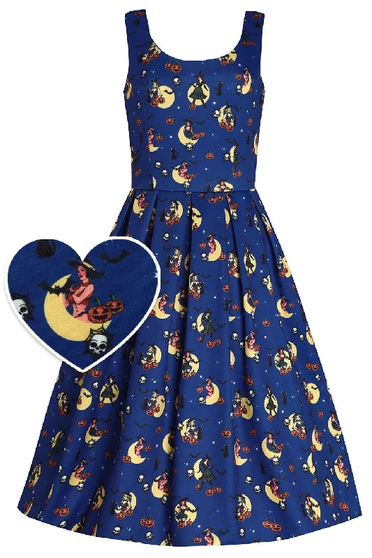 Amanda Blue Witch Swing Dress