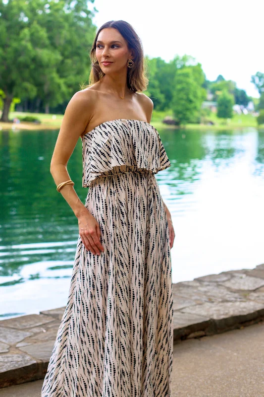 Easy Breezy Strapless Maxi Dress