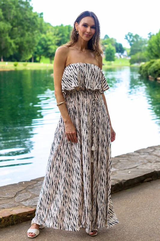 Easy Breezy Strapless Maxi Dress