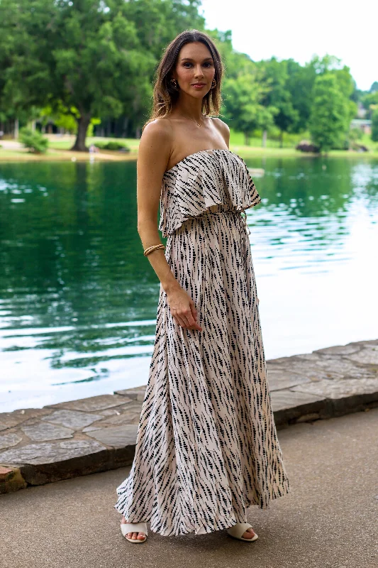 Easy Breezy Strapless Maxi Dress