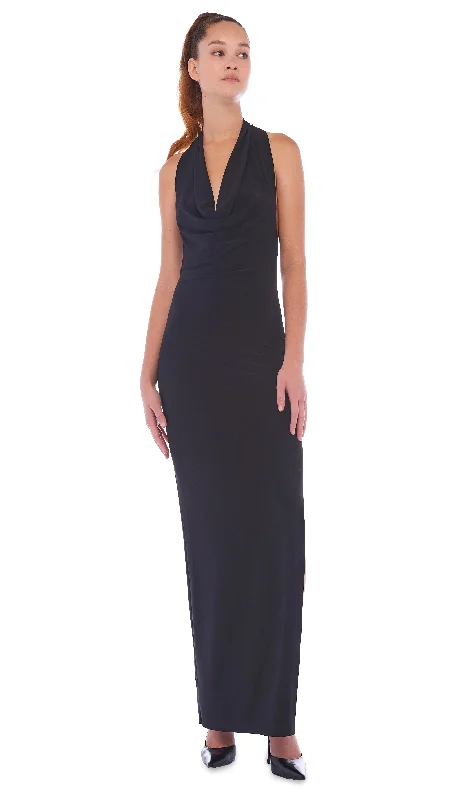 HALTER NEETA SIDE SLIT GOWN