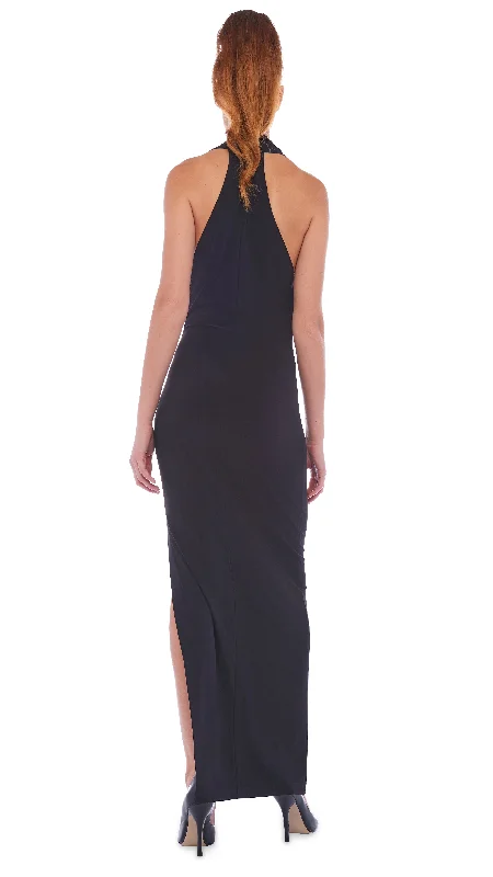 HALTER NEETA SIDE SLIT GOWN