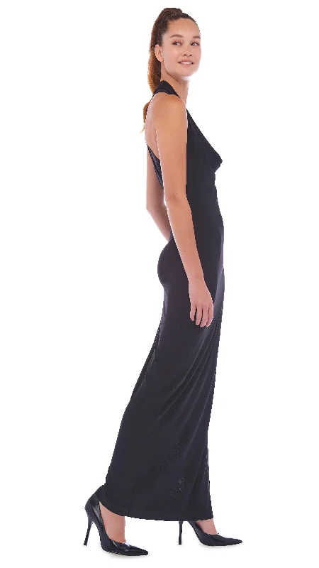 HALTER NEETA SIDE SLIT GOWN