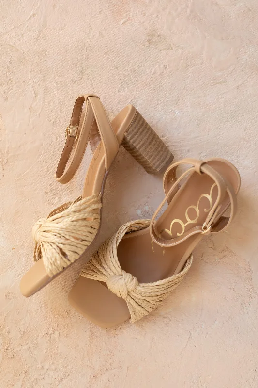 Joyce Knotted Sandal Heels