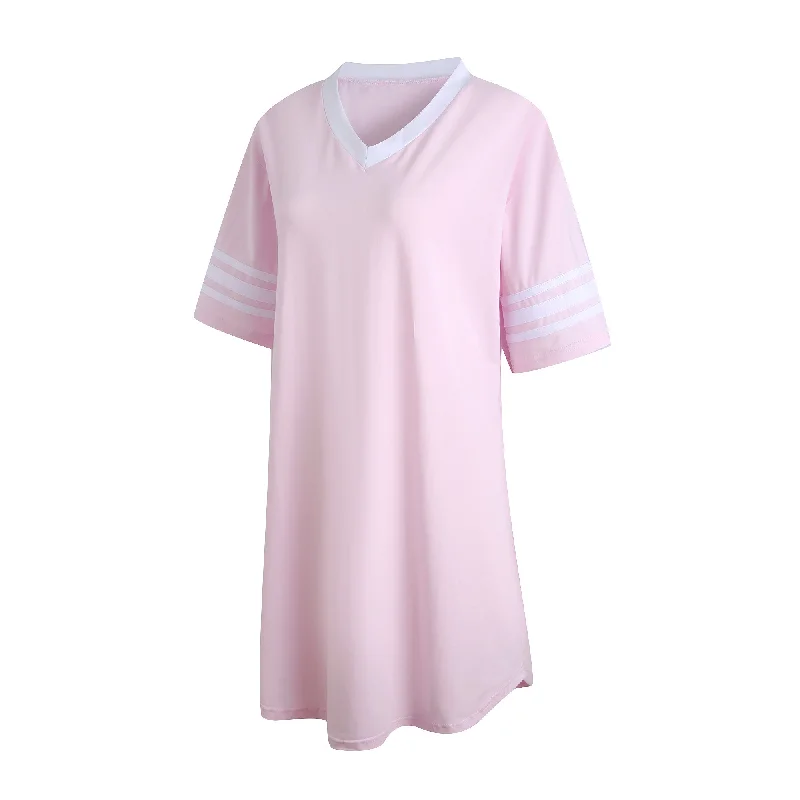 Richie House RH Womens Sleepwear Short Sleeve Nightgowns Sleepshirt Loose Nightshirt Loungewear RHW2929