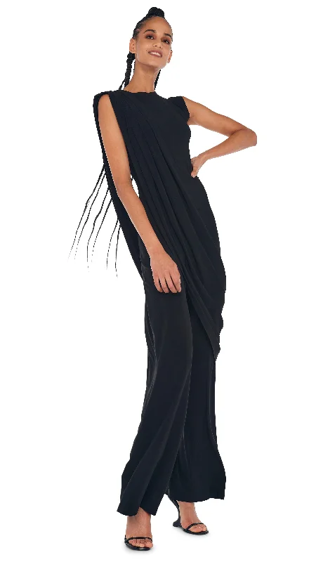 SLEEVELESS JUMPSUIT / MEDIUM DRAPE