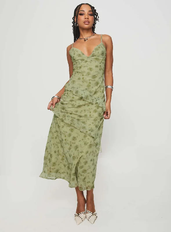 Teffoli Maxi Dress Green