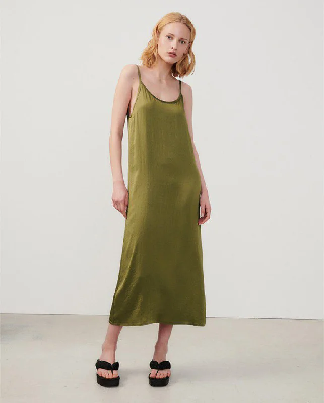 Widland Strappy Dress Thyme