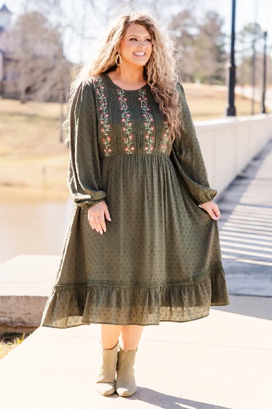 Acts Of Kindness Dress, Olive