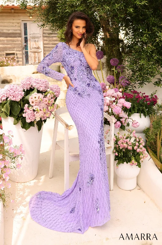 Applique Long Sleeve Mermaid Dress by Amarra 94027