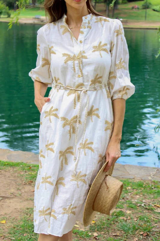 Barefoot In Barbados Midi Dress