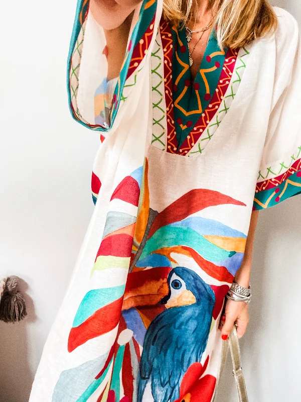 Kaftan Print Dress