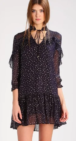 Dotted Ruffle Dress