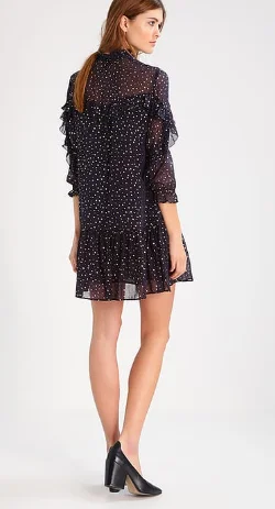 Dotted Ruffle Dress