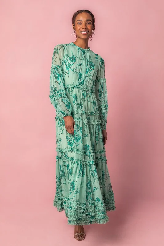 Geneva Dress in Bright Green