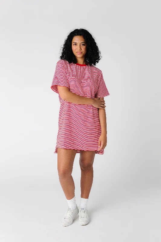 Havana Striped T-Shirt Dress