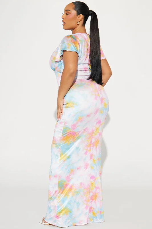 Isn't It Lovely Maxi Dress - Multi Color