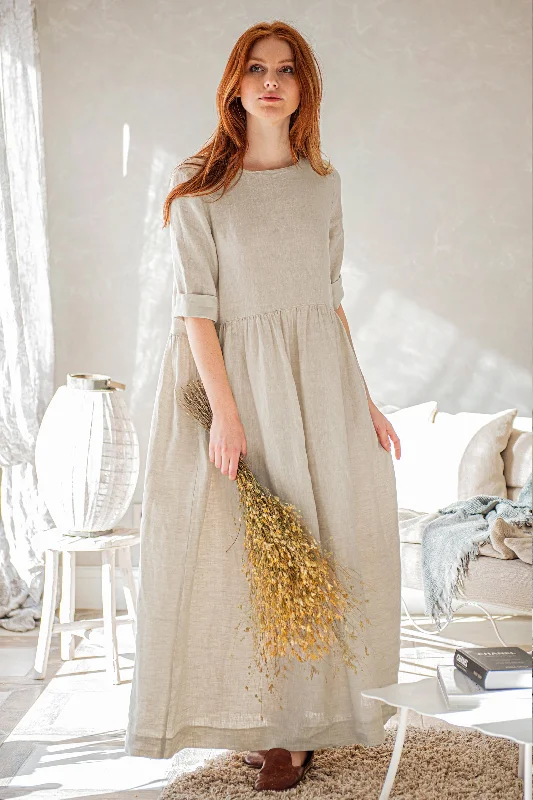 Linen Smock Dress