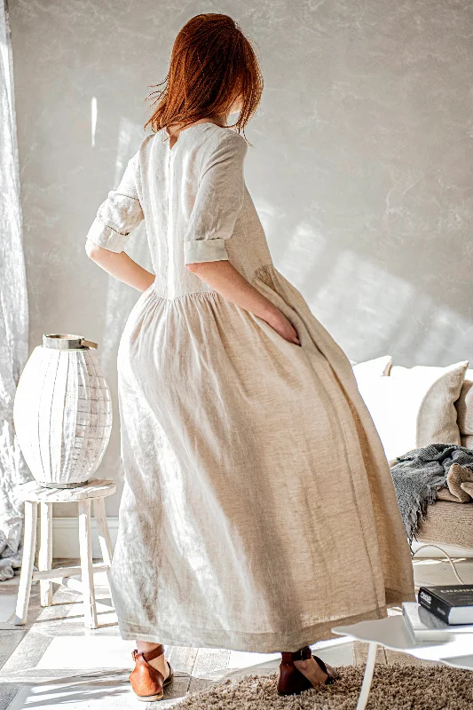 Linen Smock Dress