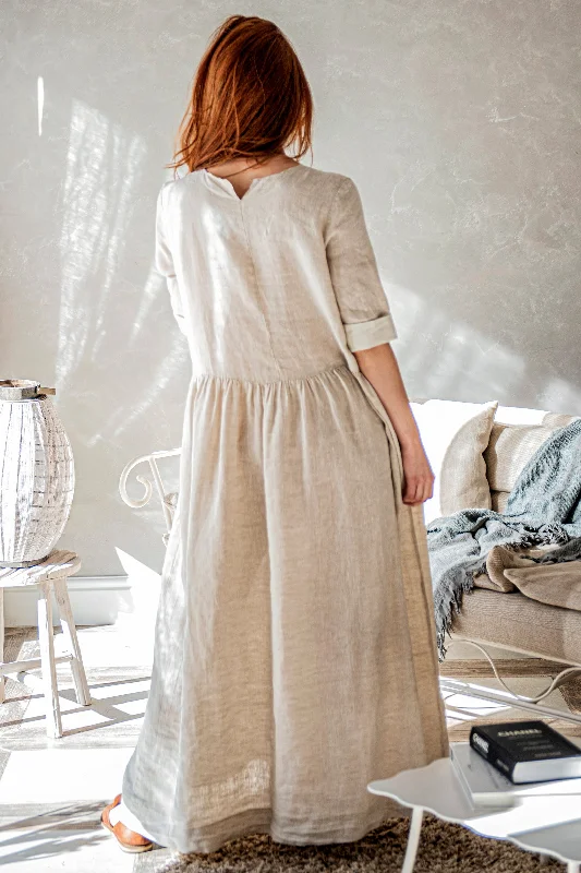 Linen Smock Dress