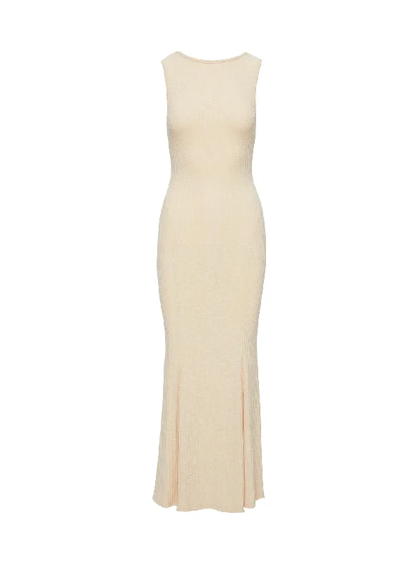 Luchia Reversible Maxi Dress Beige