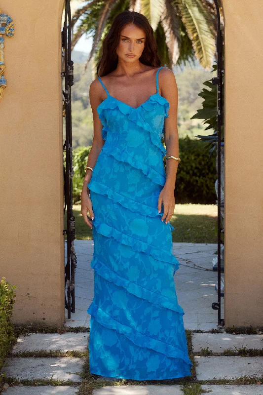 MANDEVILLA MAXI DRESS - AQUA