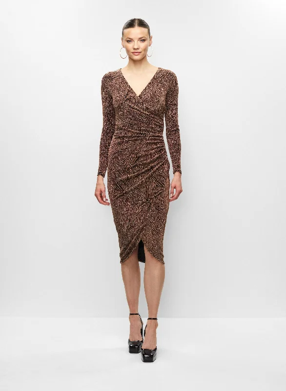 Metallic Jacquard Dress