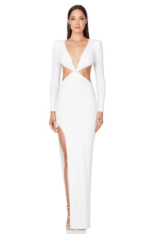 Nookie Jewel Gown - White