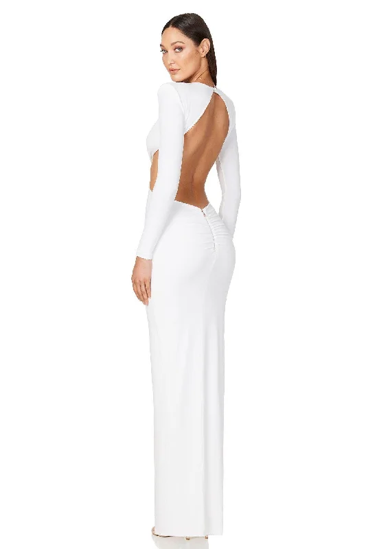 Nookie Jewel Gown - White