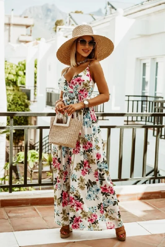 Russell Floral Ruffle Tiered Maxi Dress