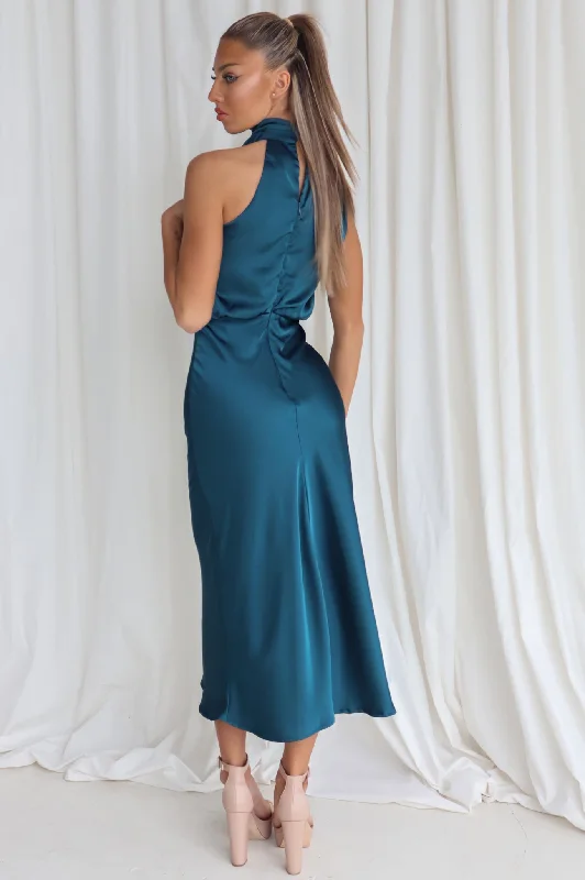 Sherie Midi Dress - Teal