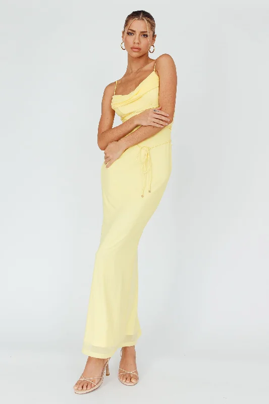 Teava Laced Waist Maxi Dress Butter