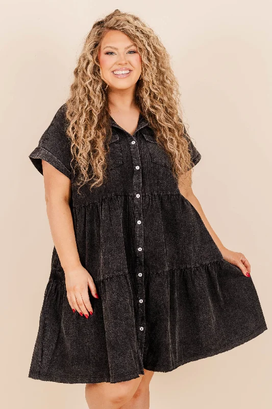 The Moonlight Bay Dress, Black