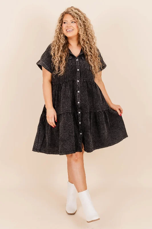 The Moonlight Bay Dress, Black