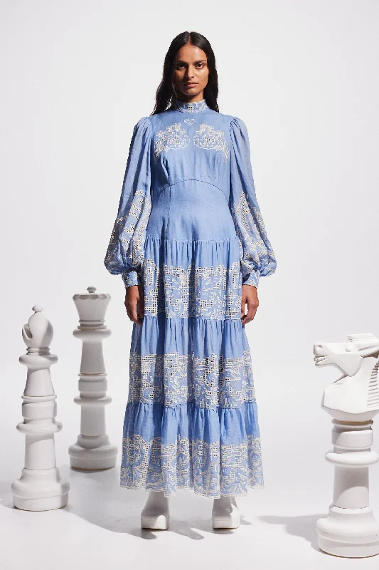 Alémais Arion Midi Dress - Cornflower