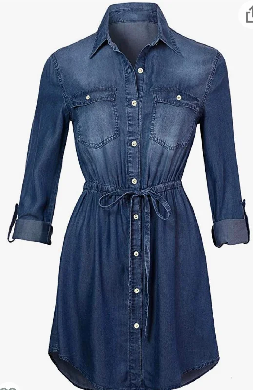 Denim Chambray Dress