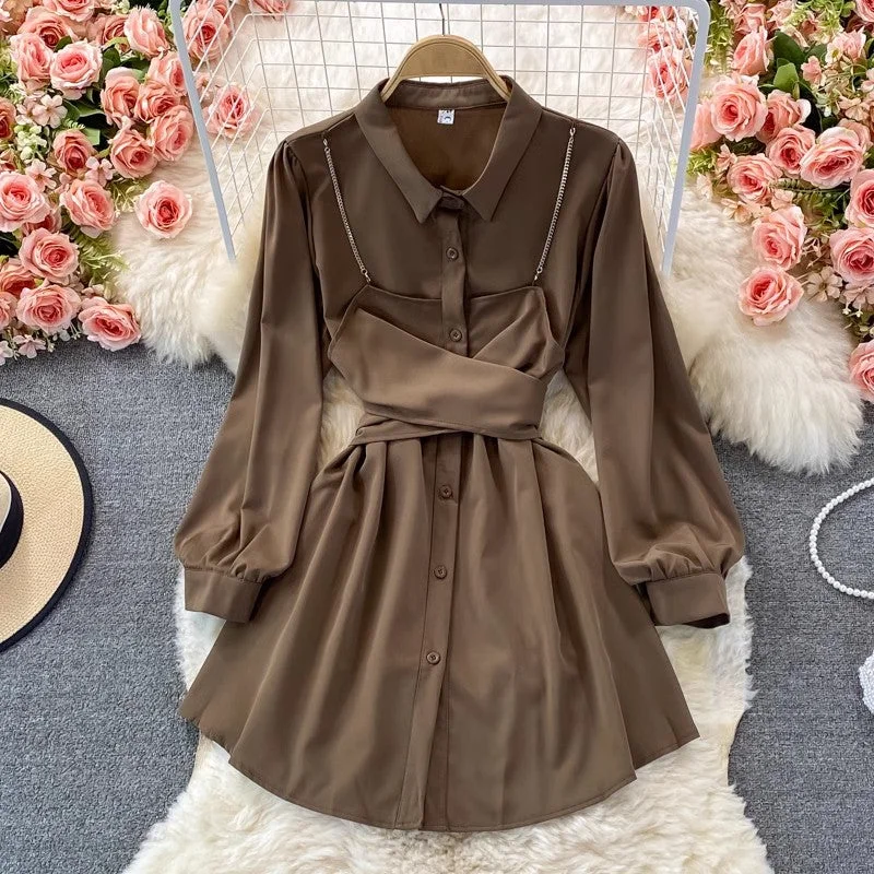 new design long-sleeved dress for women     S4188