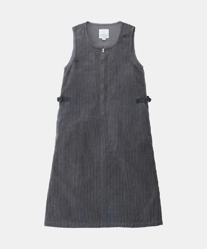 Waffle Cord Mid-Length Dress